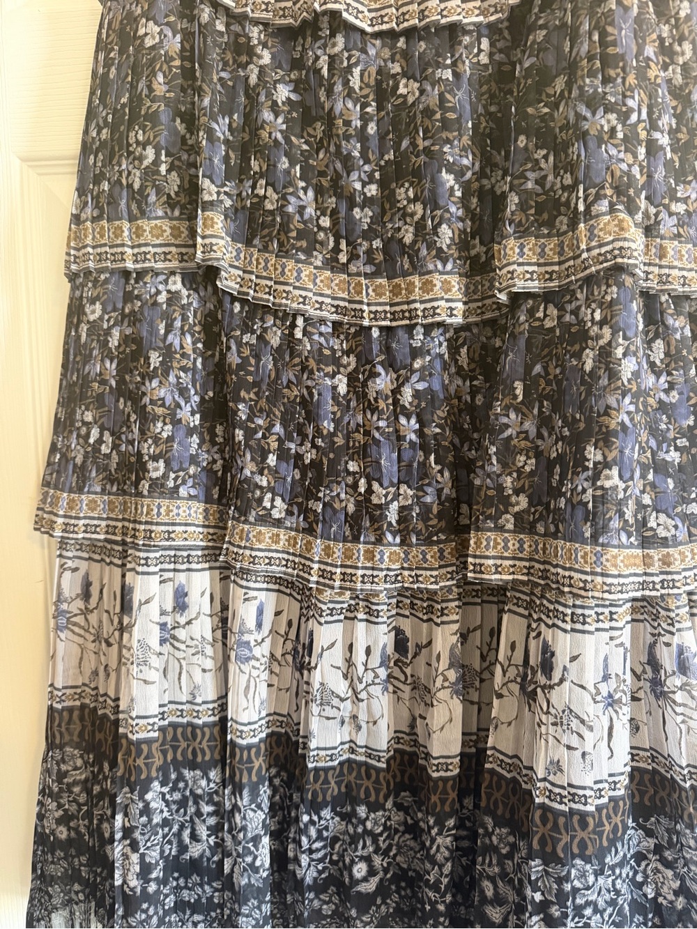 Antonio Melani Floral Tiered Maxi Skirt - Picture 3 of 4